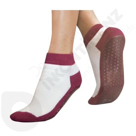 Suprima Antirutsch-Socken bordeaux - Größe 35/38