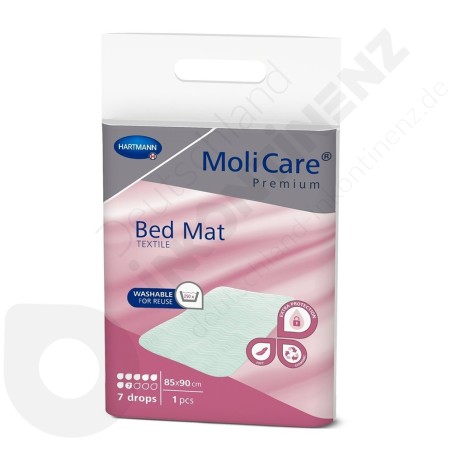 Molicare Bed Mat Textile 7 Drops - 85 x 90 cm