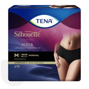 Tena Silhouette Normal Noir - MEDIUM