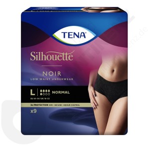 Tena Silhouette Normal Noir - LARGE