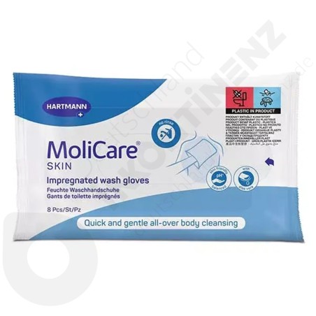 Molicare Skin Impregnated Wash Gloves