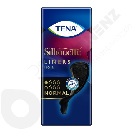 Tena Silhouette Liners Noir - Normal